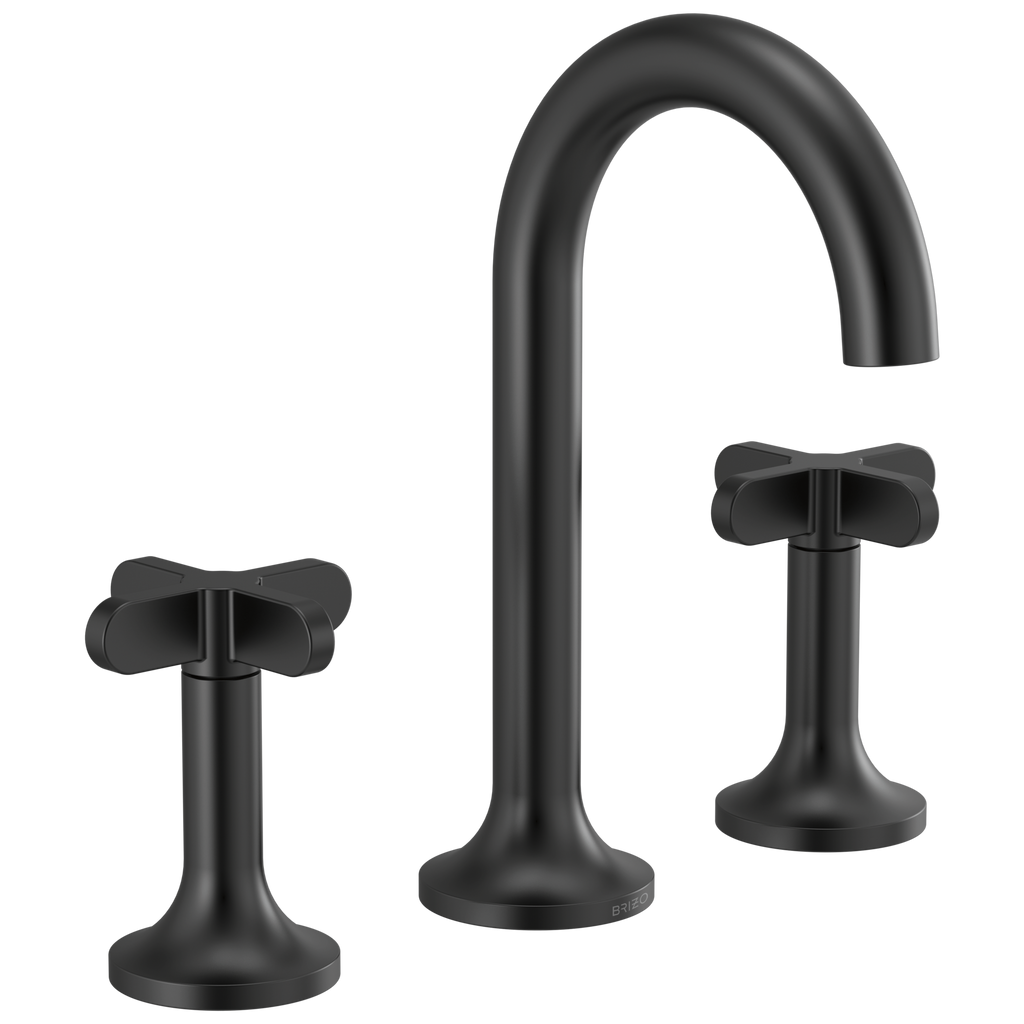 Brizo Jason Wu Grifo Widespread para Lavabo — Negro Mate — Cruceta Alta