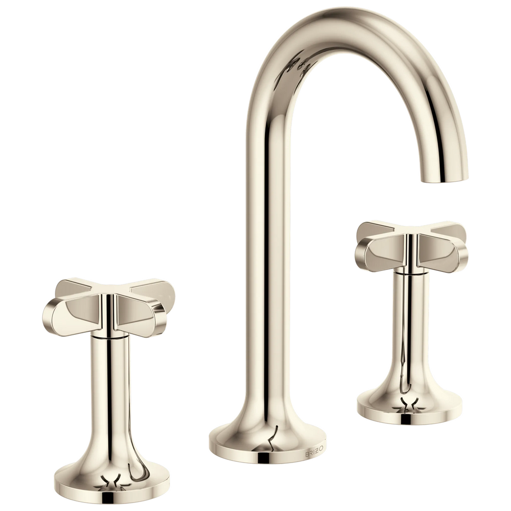 Brizo Odin Grifo Widespread para Lavabo — Níquel Pulido — Cruceta Alta