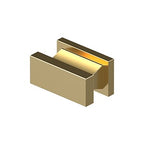 Deltana Perilla Contemporánea Tipo Yunque 3/4" — Latón Pulido PVD