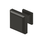 Deltana Perilla Cuadrada Decorativa 1-3/16" — Bronce Aceitado