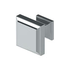 Deltana Perilla Cuadrada Decorativa 1-3/16" — Cromo Pulido