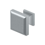 Deltana Perilla Cuadrada Decorativa 1-3/16" — Cromo Satinado