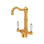 Rohl Acqui Mezcladora de Bar y Preparación de Dos Manijas - Latón Italiano