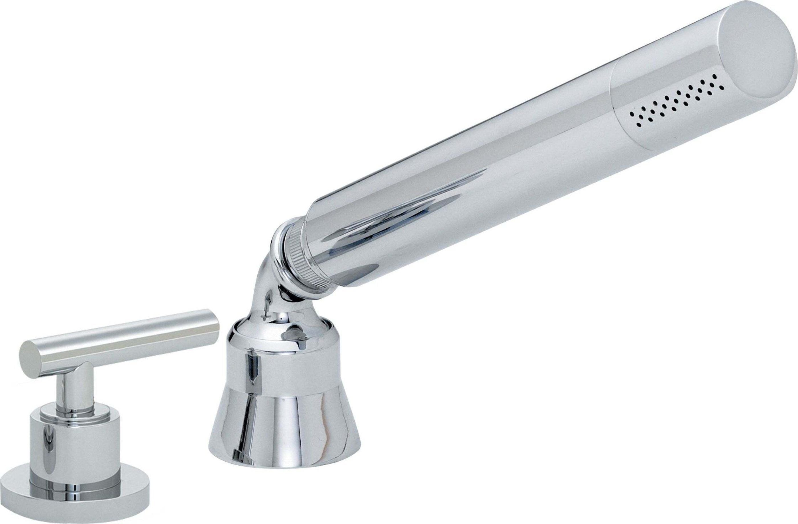 California Faucets Tiburon Regadera de Mano y Desviador Completo para Tina Romana - Manija de Palanca - Cromo Pulido