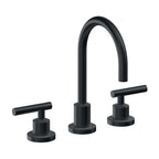 California Faucets Tiburon Llave de Lavabo de 3 Orificios para Cubierta, con Dos Manerales - Manija de Palanca - Carbón