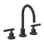 California Faucets Tiburon Llave de Lavabo de 3 Orificios para Cubierta, con Dos Manerales - Manija de Palanca - Bronce Oscuro