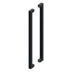 Deltana Jaladera Contemporánea de Acero Inoxidable Doble Cara 36" — Negro Mate