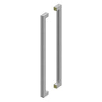 Deltana Jaladera Contemporánea de Acero Inoxidable Doble Cara 36" — Acero Inoxidable Satinado