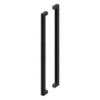 Deltana Jaladera Contemporánea de Acero Inoxidable Doble Cara 42" — Negro Mate