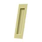 Deltana Jaladera Empotrada Rectangular de Uso Rudo 7" — Latón Pulido sin Recubrimiento