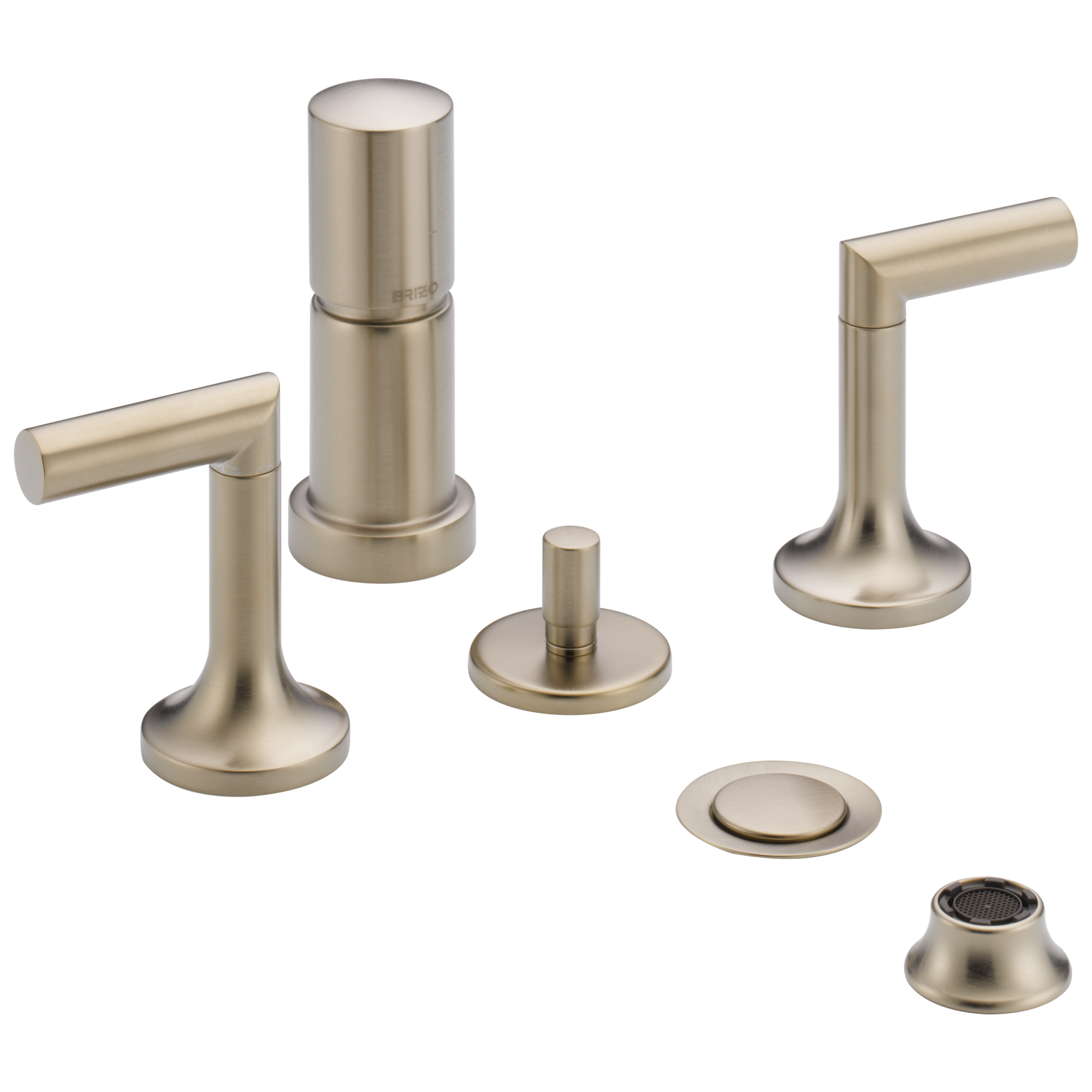 Brizo Odin Grifo de Dos Manijas para Bidet — Níquel Cepillado