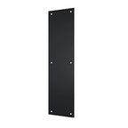Deltana Placa de Empuje de Acero Inoxidable 4" x 16" — Negro Mate