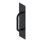 Deltana Placa con Jaladera de Acero Inoxidable 4" x 16" — Negro Mate