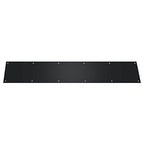 Deltana Placa de Zócalo de Acero Inoxidable 6" x 34" — Negro Mate