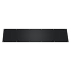 Deltana Placa de Zócalo de Acero Inoxidable 8" x 34" — Negro Mate