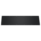 Deltana Placa de Zócalo de Acero Inoxidable 10" x 34" — Negro Mate