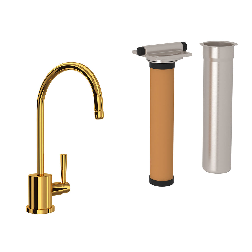 Rohl Holborn Kit de Mezcladora Filtradora de Cocina - Latón sin Laca