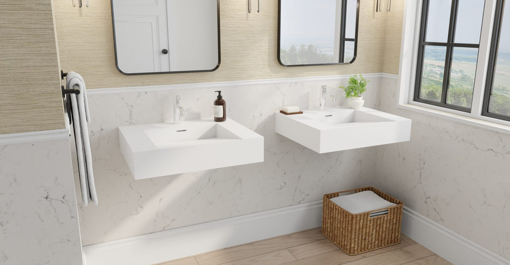Badeloft Lavabo de Pared Tipo Rampa WT-04-F