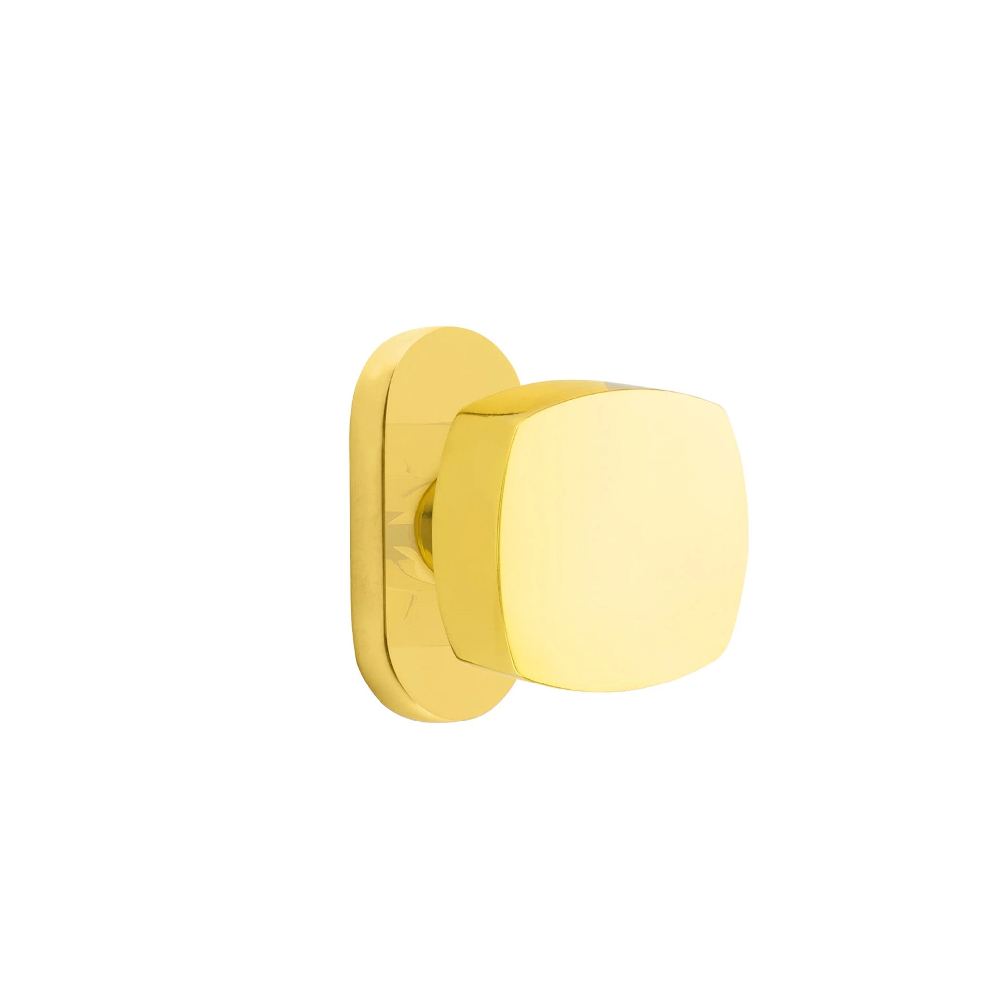 Latón sin Laca · 1-1/2" x3" Oval Rosette