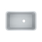 Rohl Allia Tarja Sencilla Bajocubierta de Fireclay 32" - Gris Satinado