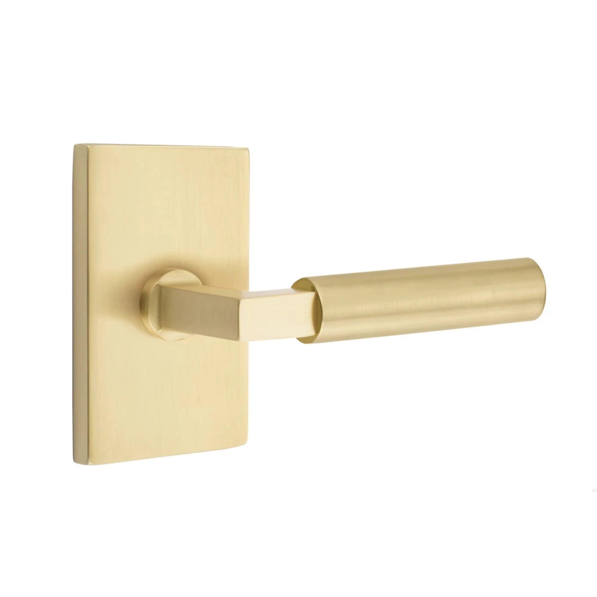 Latón Satinado · Modern Rectangular Rosette