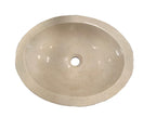 Barclay Bonette Chiseled — Lavabo de Sobreponer Oval de Mármol — imagen 3