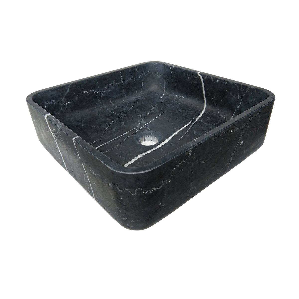 Barclay Maxton 15" — Lavabo de Sobreponer Cuadrado de Mármol — imagen 1