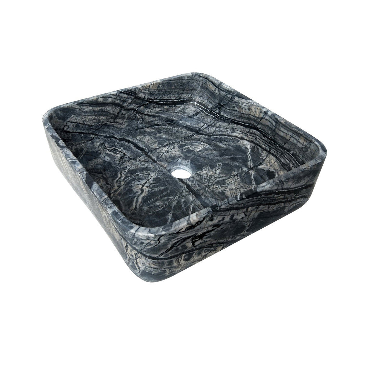 Barclay Maxton 15" — Lavabo de Sobreponer Cuadrado de Mármol — imagen 3