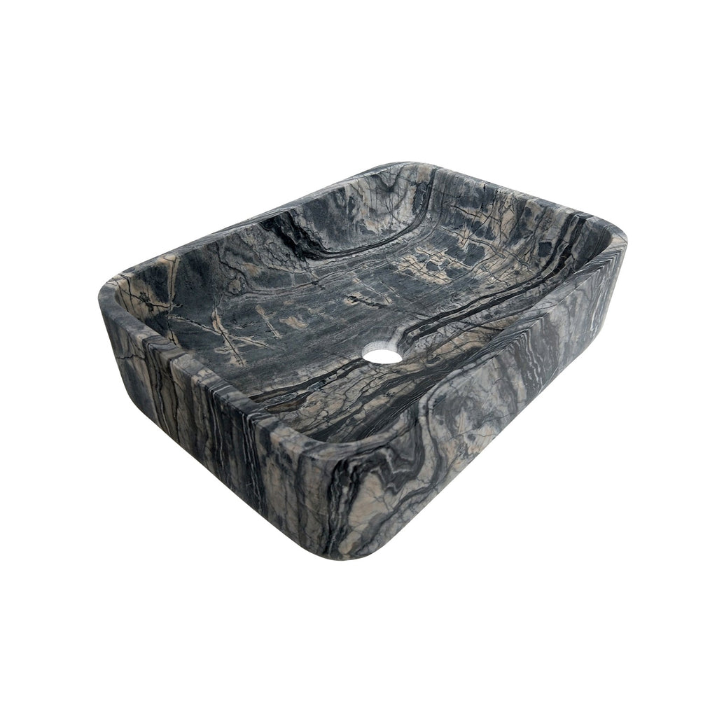 Barclay Maxton 18" — Lavabo de Sobreponer Rectangular de Mármol — imagen 3