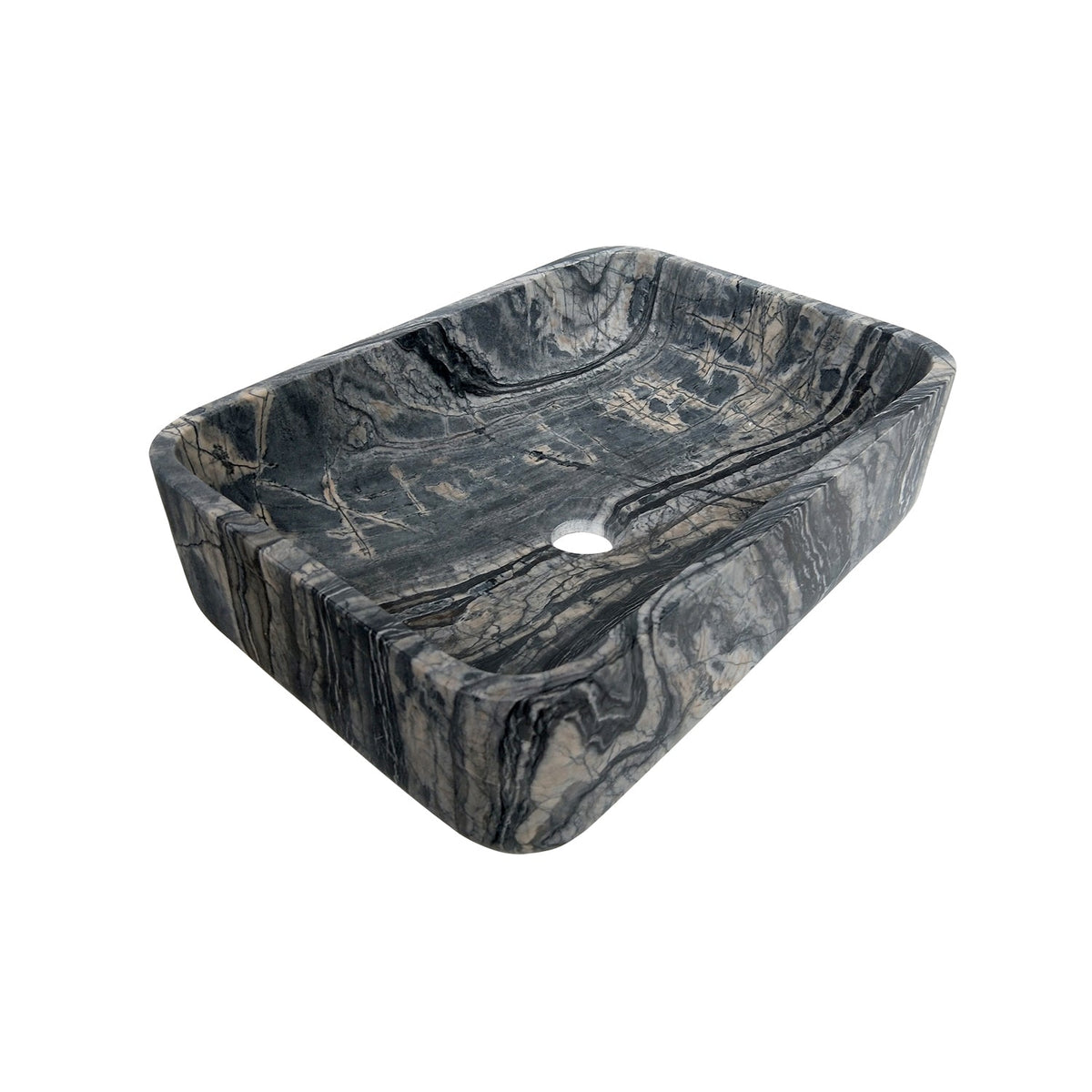 Barclay Maxton 18" — Lavabo de Sobreponer Rectangular de Mármol — imagen 3