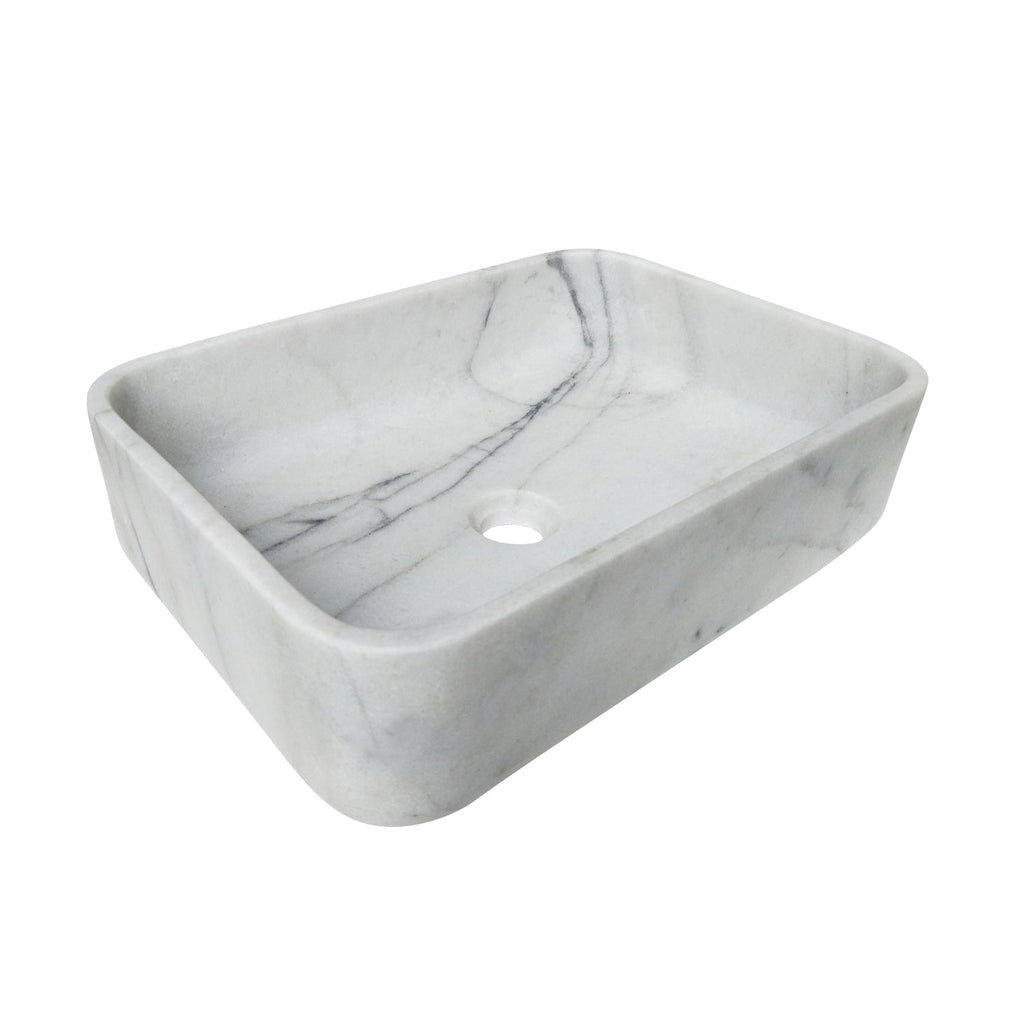 Barclay Maxton 18" — Lavabo de Sobreponer Rectangular de Mármol — imagen 4