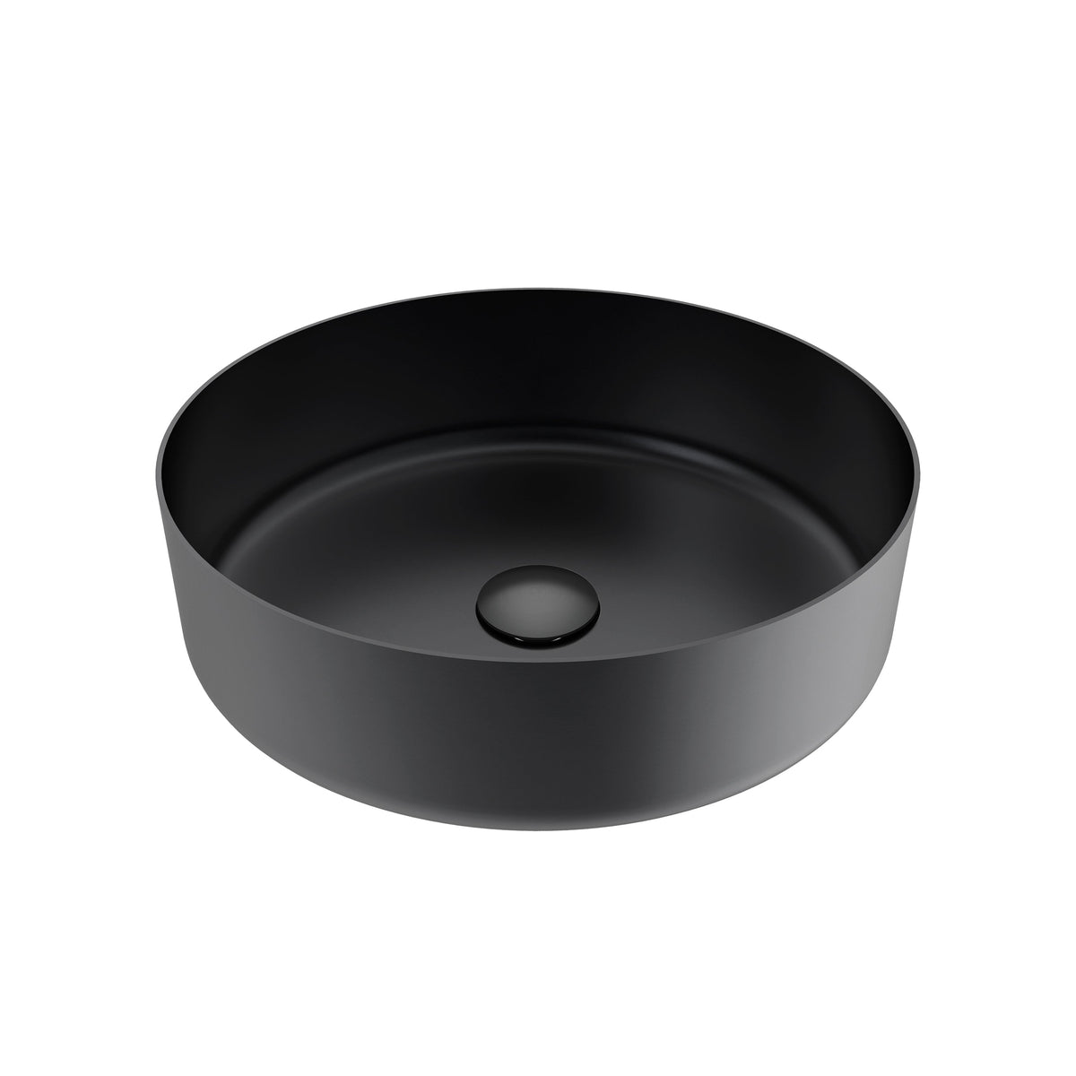 Barclay Kana 15" Steel — Lavabo de Sobreponer Redondo de Acero Inoxidable — imagen 1