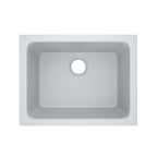 Rohl Allia Tarja Sencilla Bajocubierta de Fireclay para Cocina o Lavadero 24" - Gris Satinado