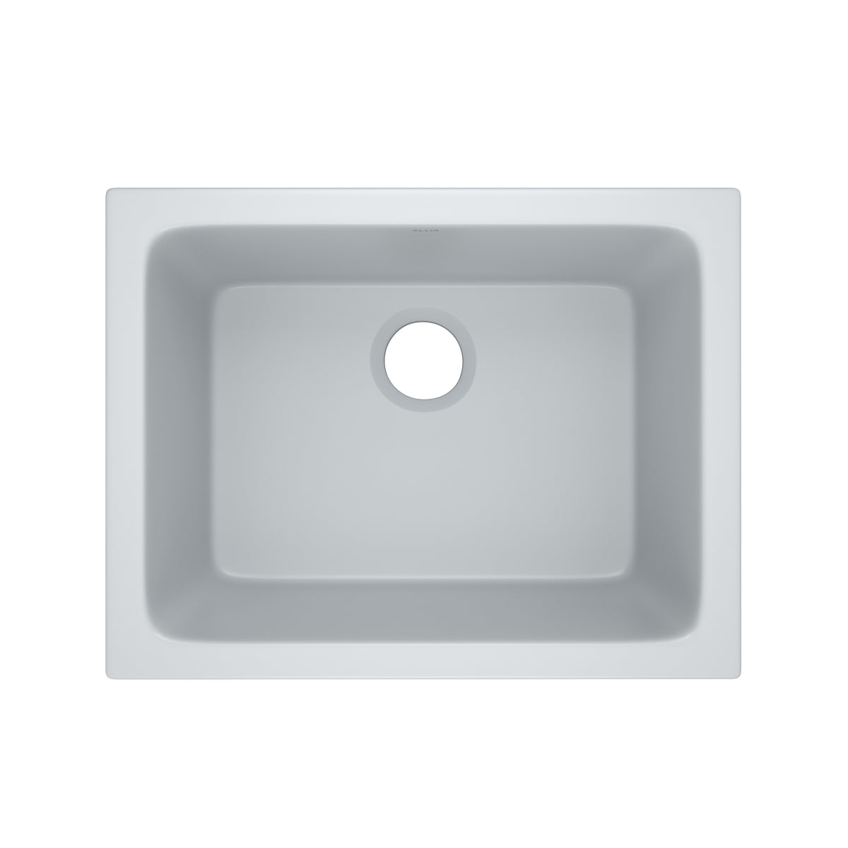 Rohl Allia Tarja Sencilla Bajocubierta de Fireclay para Cocina o Lavadero 24" - Gris Satinado