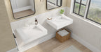 Badeloft Lavabo de Pared Tipo Rampa WT-04-F