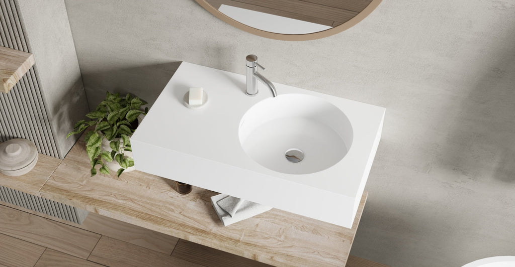 Badeloft Lavabo de Pared Oasis WT-02-E