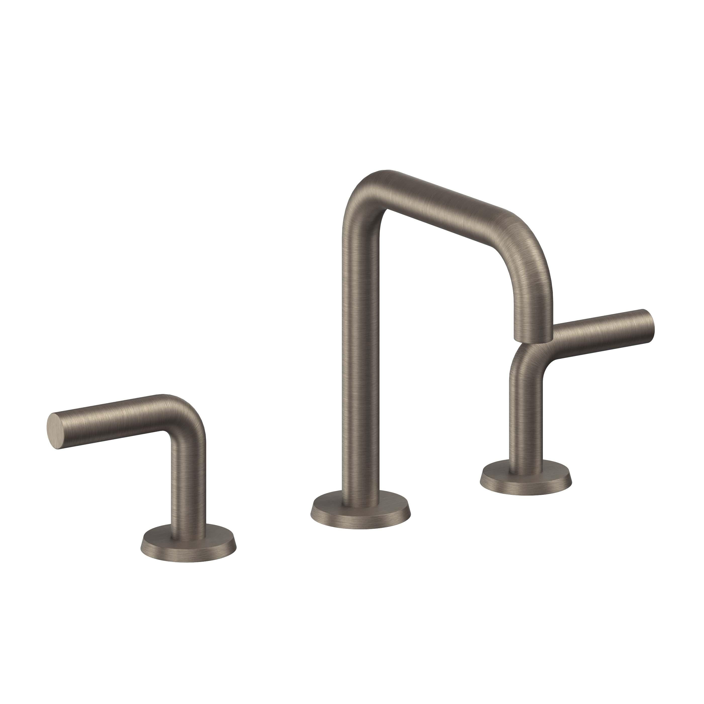 California Faucets Tamalpais Llave de Lavabo de 3 Orificios para Cubierta, con Dos Manerales - Níquel Antiguo Mate