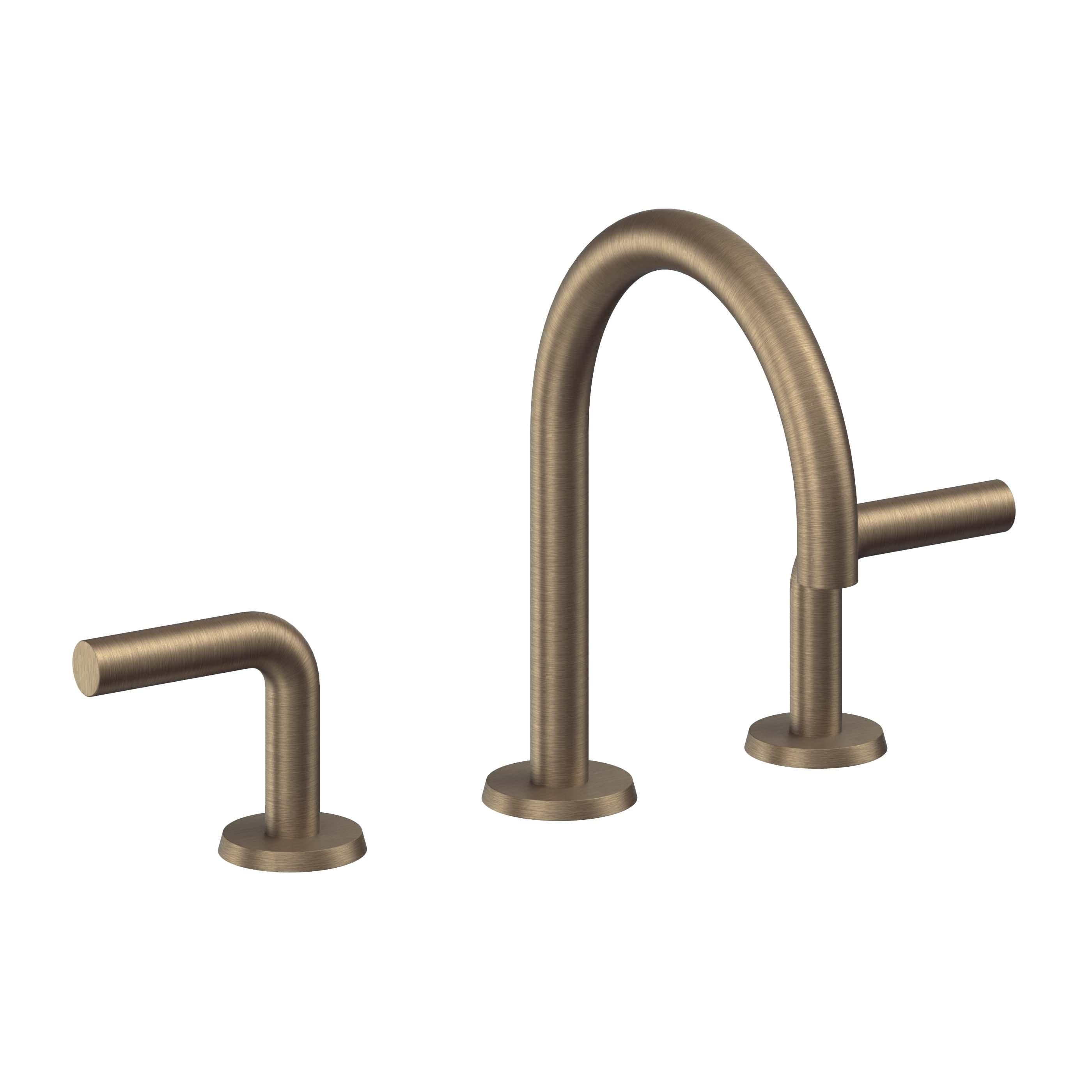 California Faucets Tamalpais Llave de Lavabo de 3 Orificios para Cubierta, con Dos Manerales - Latón Antiguo Mate