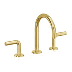 California Faucets Tamalpais Llave de Lavabo de 3 Orificios para Cubierta, con Dos Manerales - Oro Pulido de por Vida