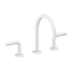California Faucets Tamalpais Llave de Lavabo de 3 Orificios para Cubierta, con Dos Manerales - Blanco Mate