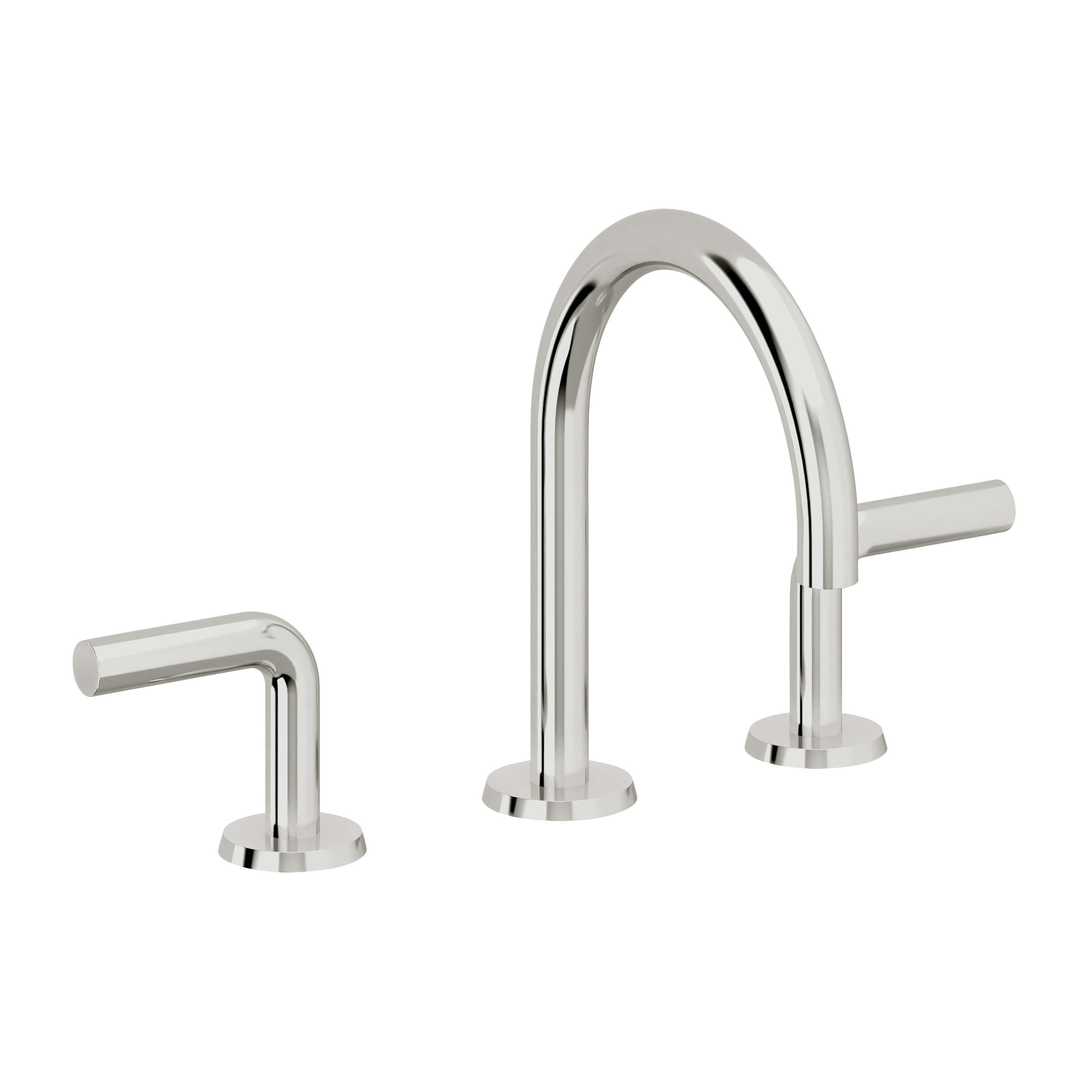 California Faucets Tamalpais Llave de Lavabo de 3 Orificios para Cubierta, con Dos Manerales - Cromo Pulido