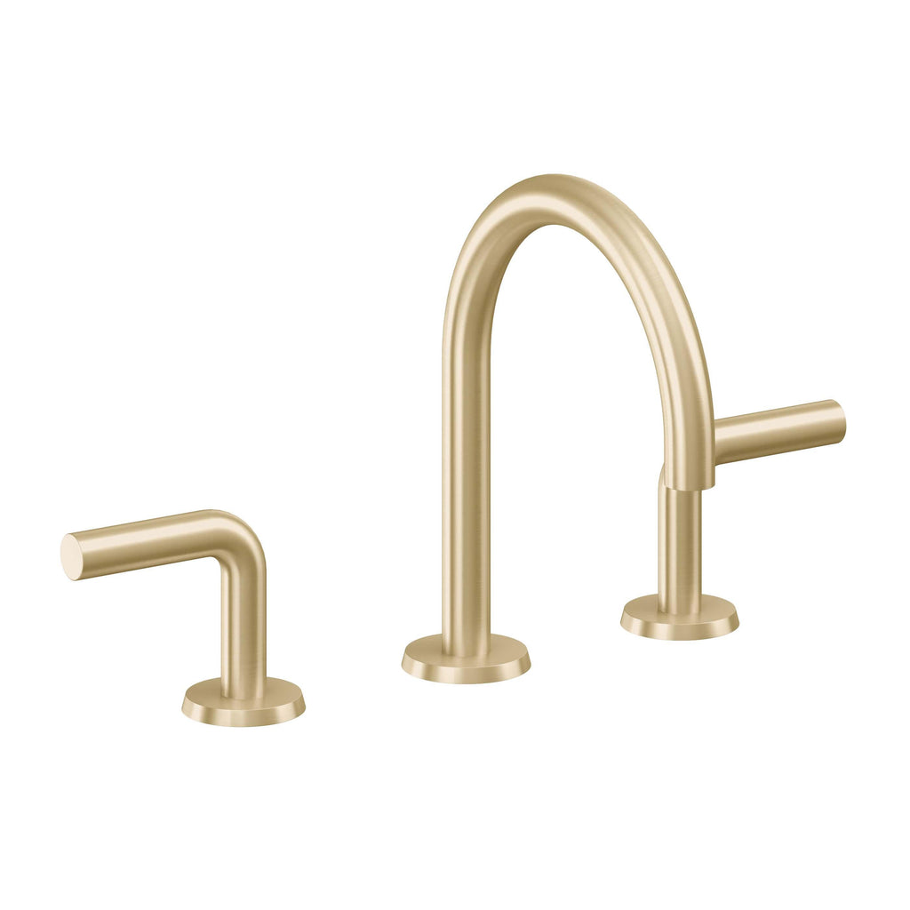 California Faucets Tamalpais Llave de Lavabo de 3 Orificios para Cubierta, con Dos Manerales - Latón Satinado