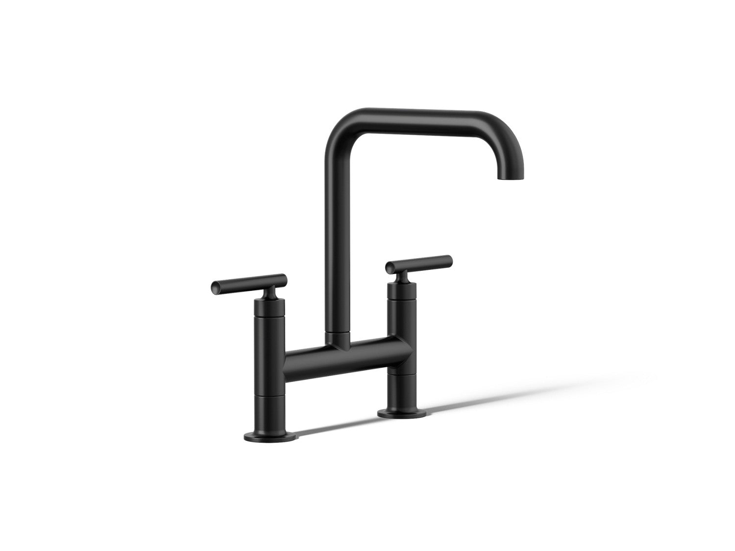 Kohler Purist — Mezcladora de Cocina tipo Puente — Negro Mate