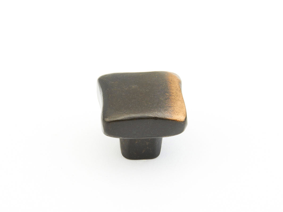 Schaub Perilla Vinci Soft Cuadrada, 1" diám. — Bronce Antiguo