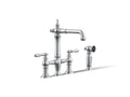 Kohler Artifacts — Mezcladora tipo Puente para Bar/Prep con Rociador Lateral — Cromo Pulido