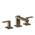 California Faucets Morro Bay 8" Llave de Lavabo de 3 Orificios para Cubierta, con Dos Manerales - Latón Antiguo Mate