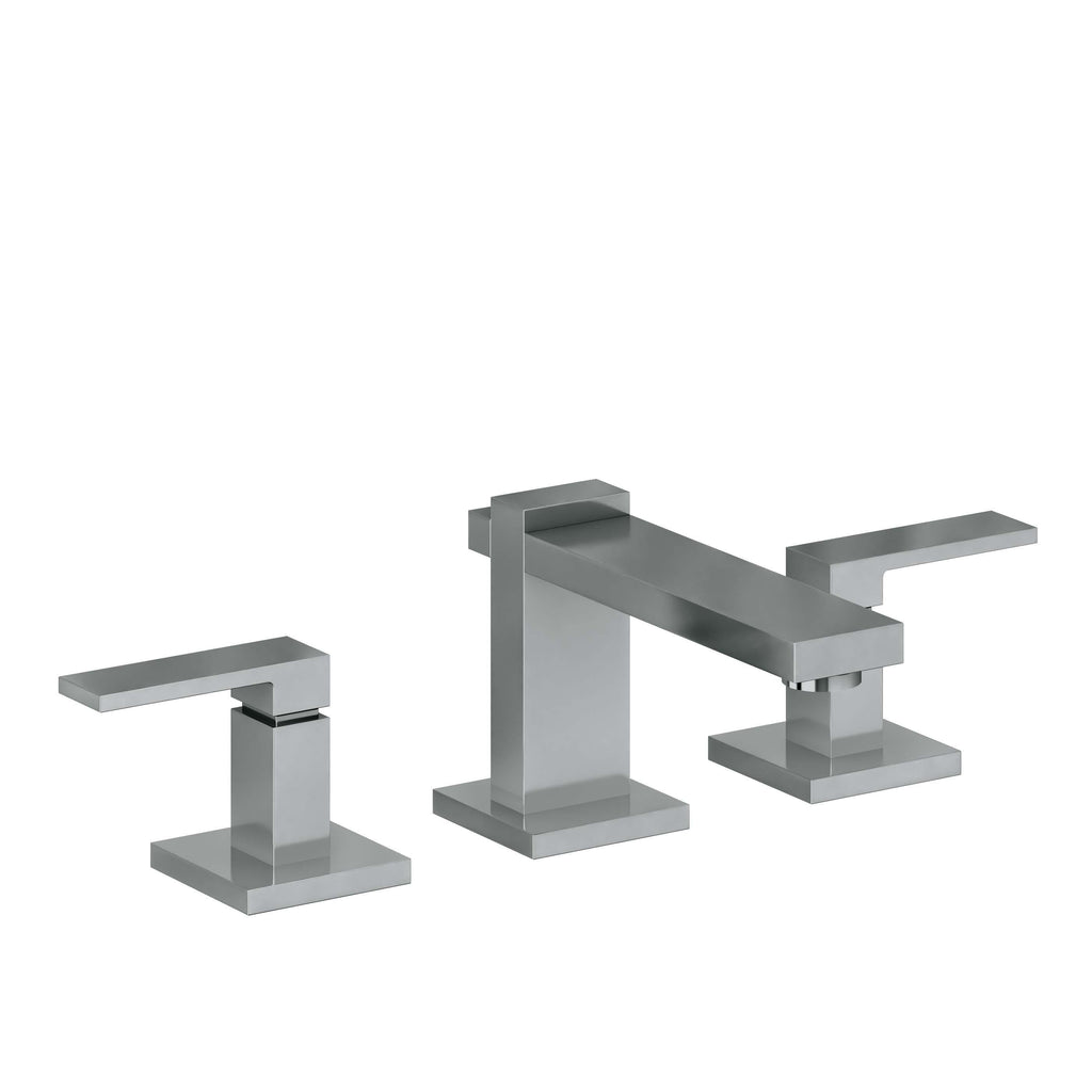 California Faucets Morro Bay 8" Llave de Lavabo de 3 Orificios para Cubierta, con Dos Manerales - Níquel Negro
