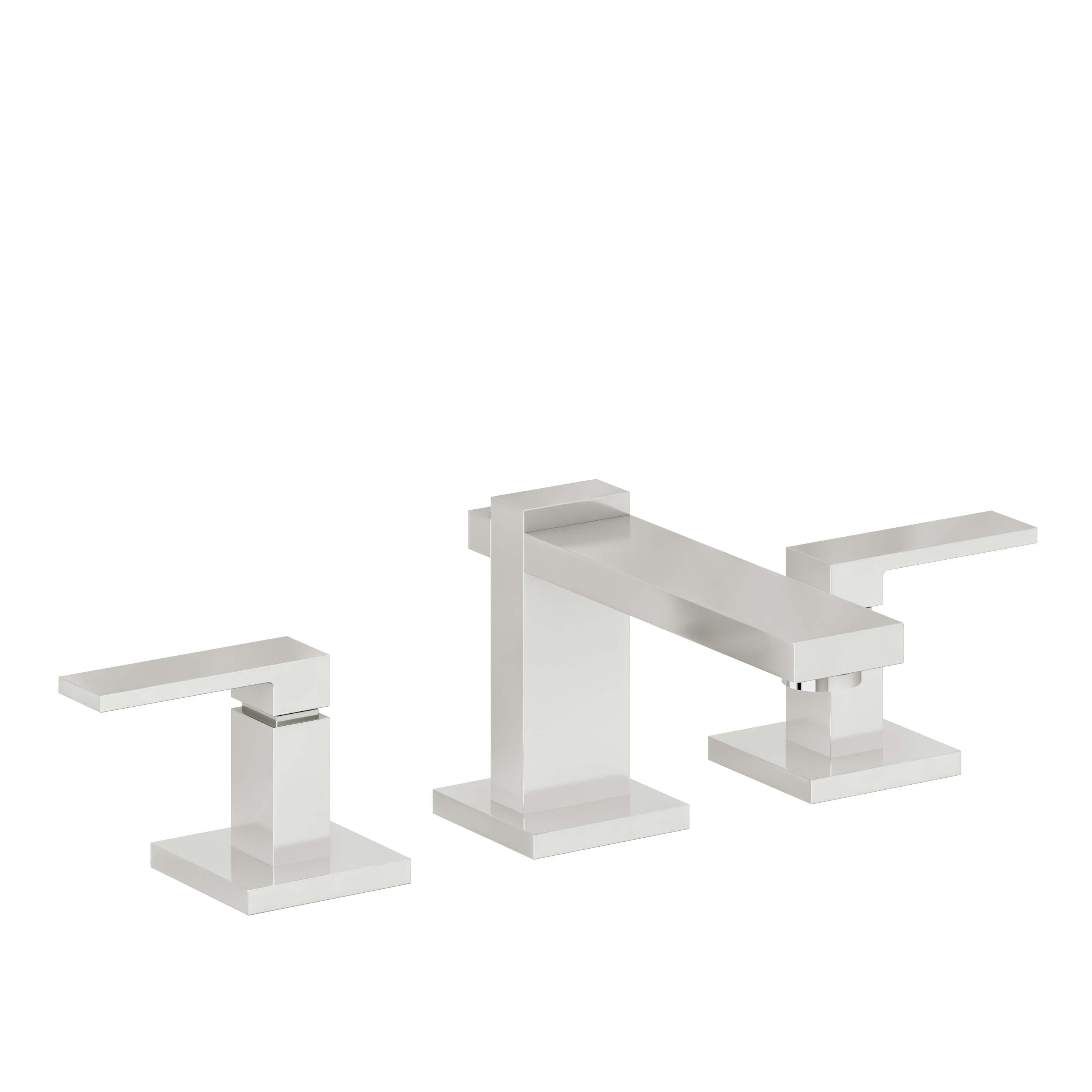 California Faucets Morro Bay 8" Llave de Lavabo de 3 Orificios para Cubierta, con Dos Manerales - Cromo Pulido