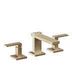 California Faucets Morro Bay 8" Llave de Lavabo de 3 Orificios para Cubierta, con Dos Manerales - Bronce Satinado