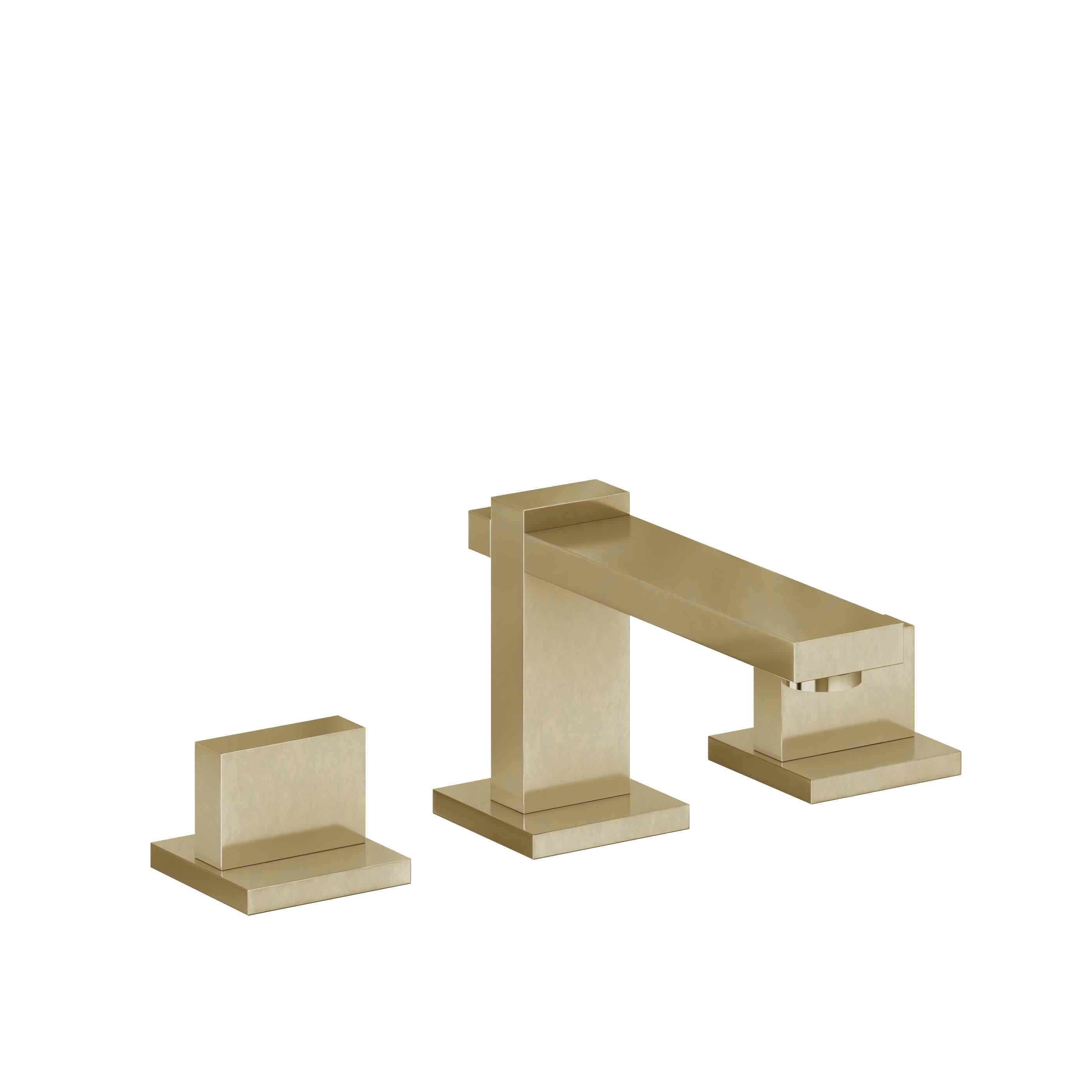 California Faucets Morro Bay 8" Llave de Lavabo de 3 Orificios para Cubierta, con Dos Manerales - Oro Francés